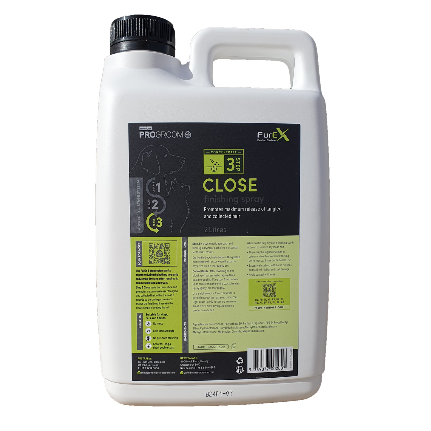 FurEx De-Shedding System Step 3: Close