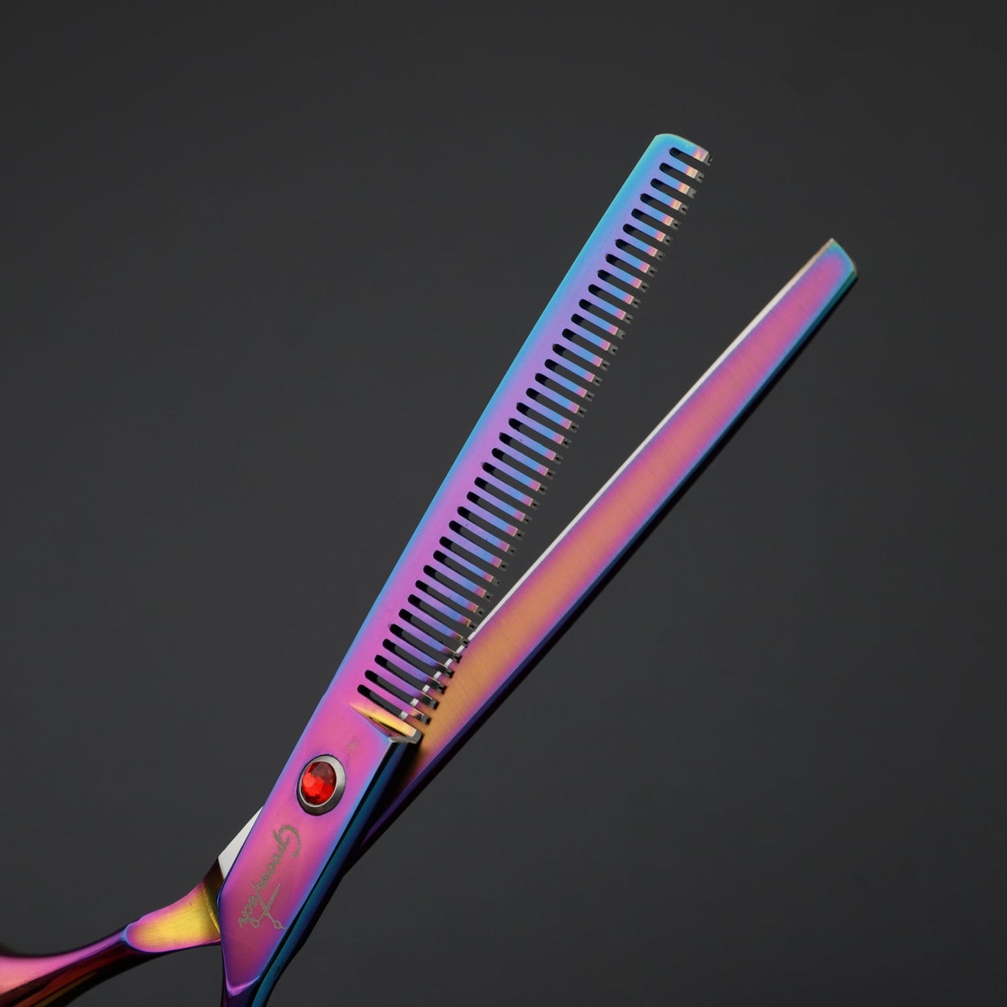 Groomtech Spring Rainbow Pet Grooming Scissors Kit, Set of 4 with Comb