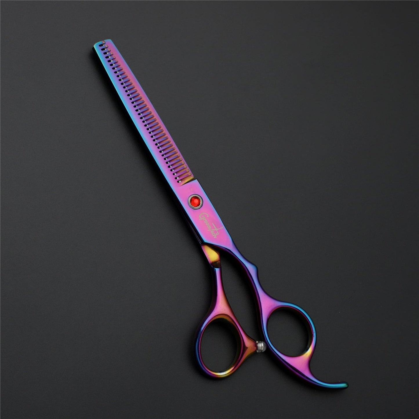Groomtech Spring Rainbow Pet Grooming Scissors Kit, Set of 4 with Comb