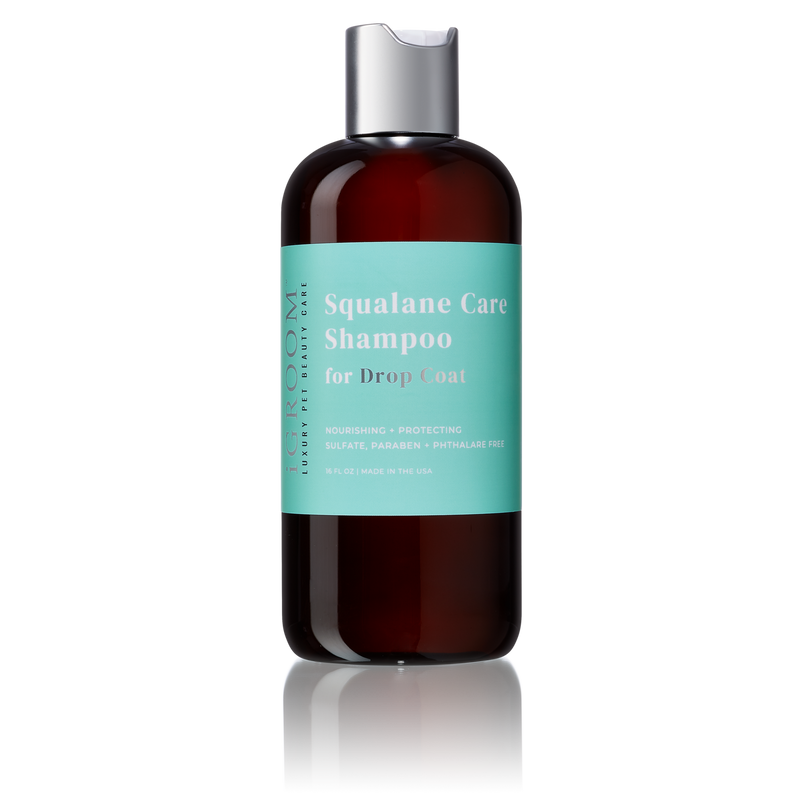 iGroom Squalane Care Shampoo for Drop Coat, one of the coat-type specific dog shampoos