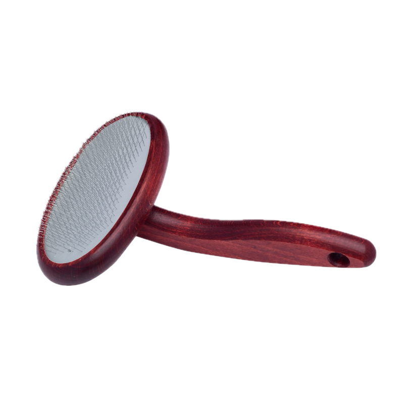 Plush Puppy Ultimate Soft Slicker Brush, the general-purpose brush for lifting and separating most dog coats