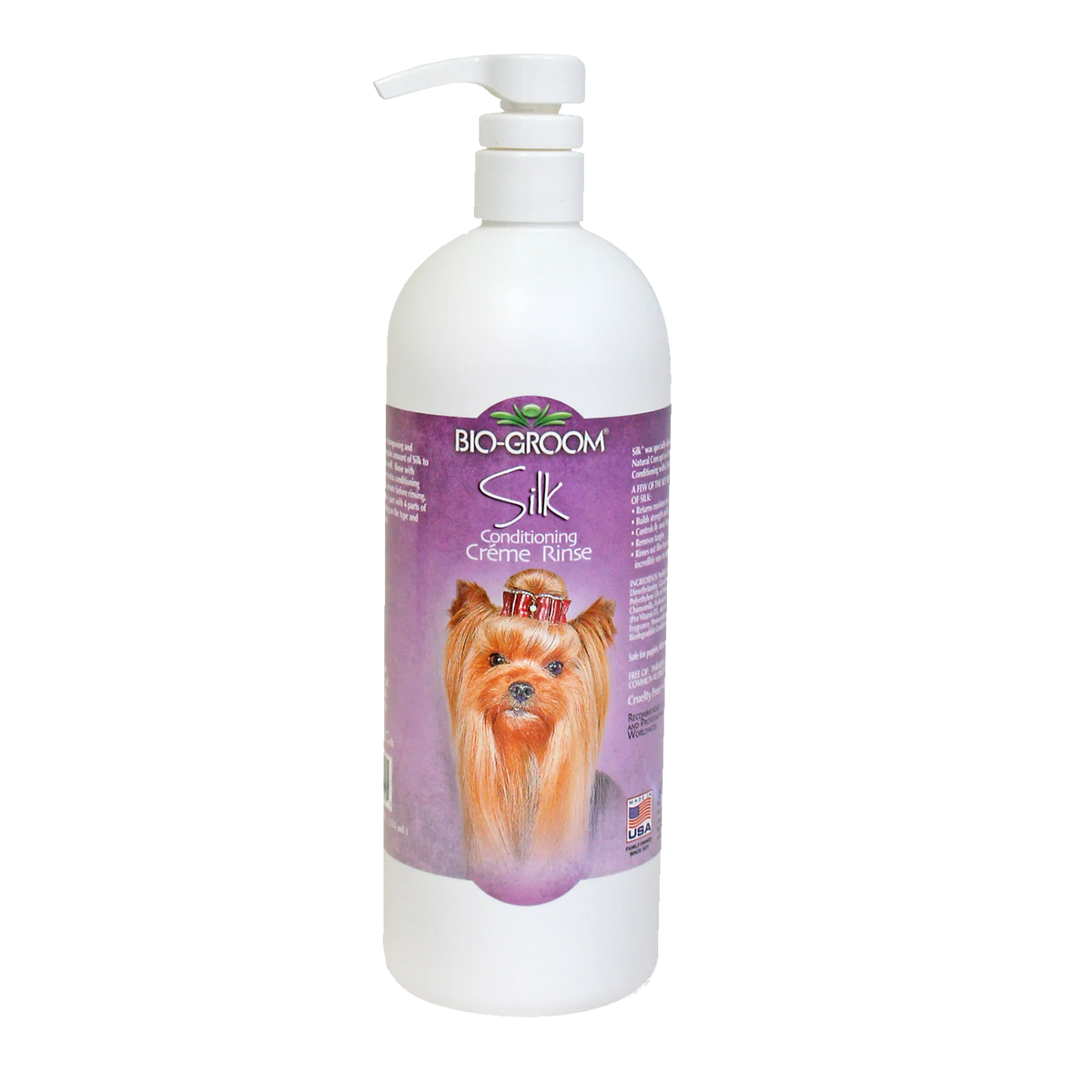 Bio-Groom Silk creme conditioner for dogs, 355ml bottle