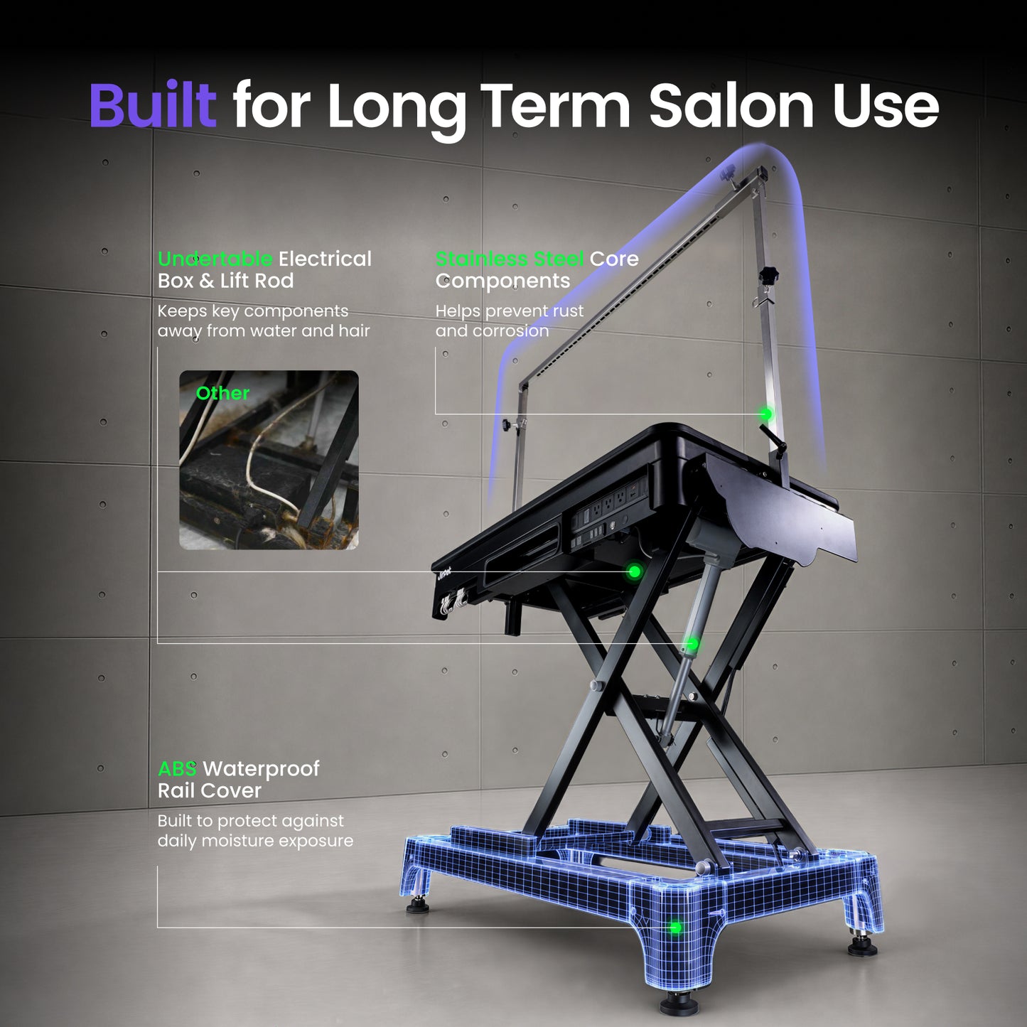 Jirpet Hi Lo Electric Pet Grooming Table