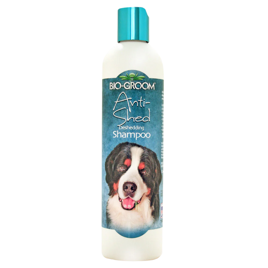 Bio-Groom Anti-Shed deshedding shampoo, 355ml bottle