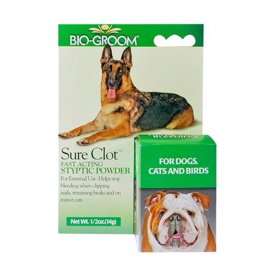 Bio-Groom Sure-Clot styptic powder for dogs, 14g