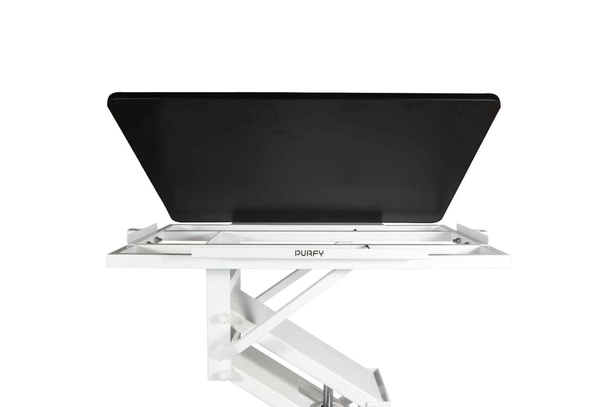 PURFY Hydraulic Lifting Adjustable Grooming Table - White, table top