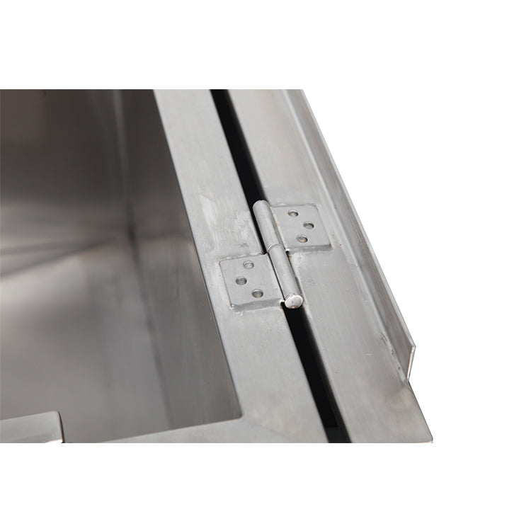 PURFY Stainless Steel Tub with Electric Lifting Base and Sliding Door