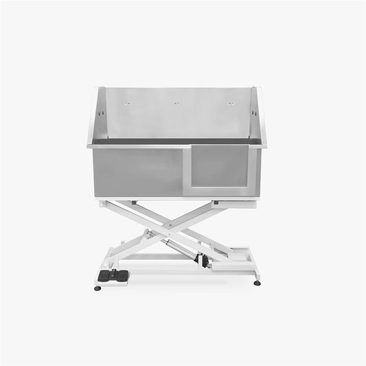 PURFY Stainless Steel Tub with Electric Lifting Base and Sliding Door