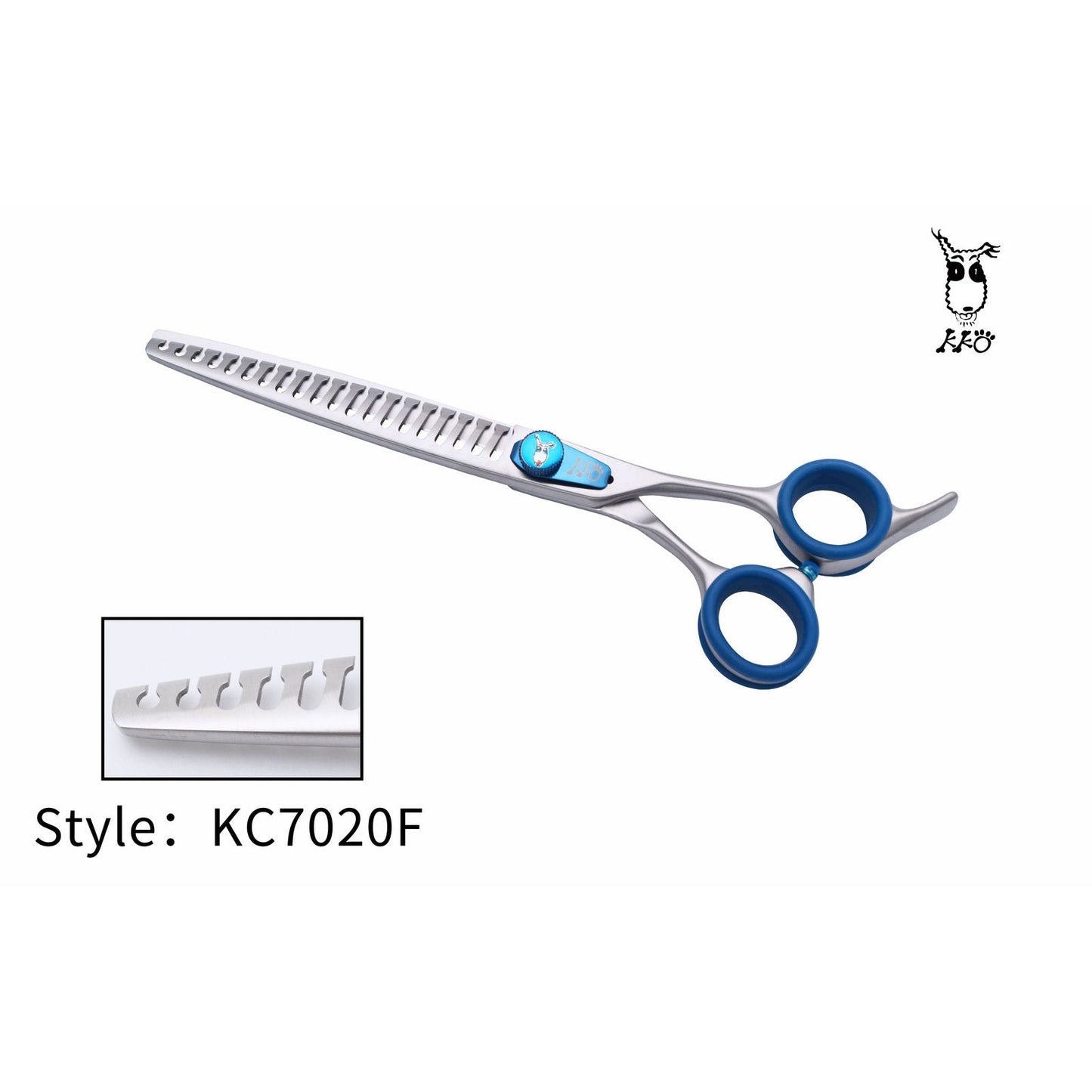 KKO Japanese Scissors Chunker with 20 Flat Teeth 7"