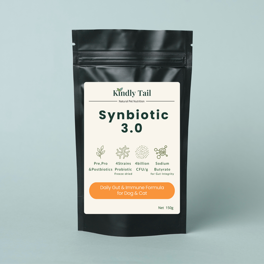 Kindly Tail Synbiotic 3.0 pouch, front