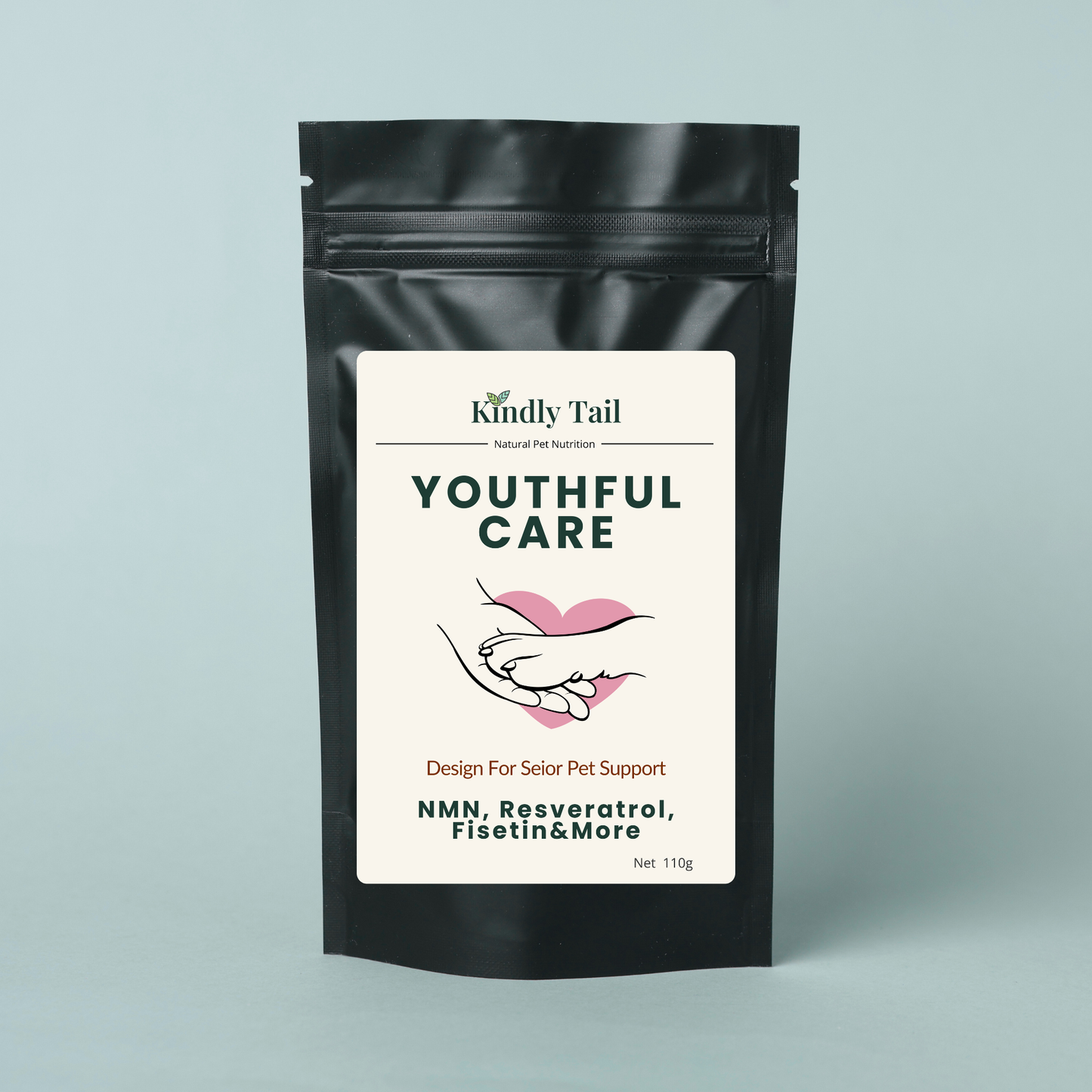 Kindly Tail Youthful Care Blend with NMN, resveratrol and fisetin