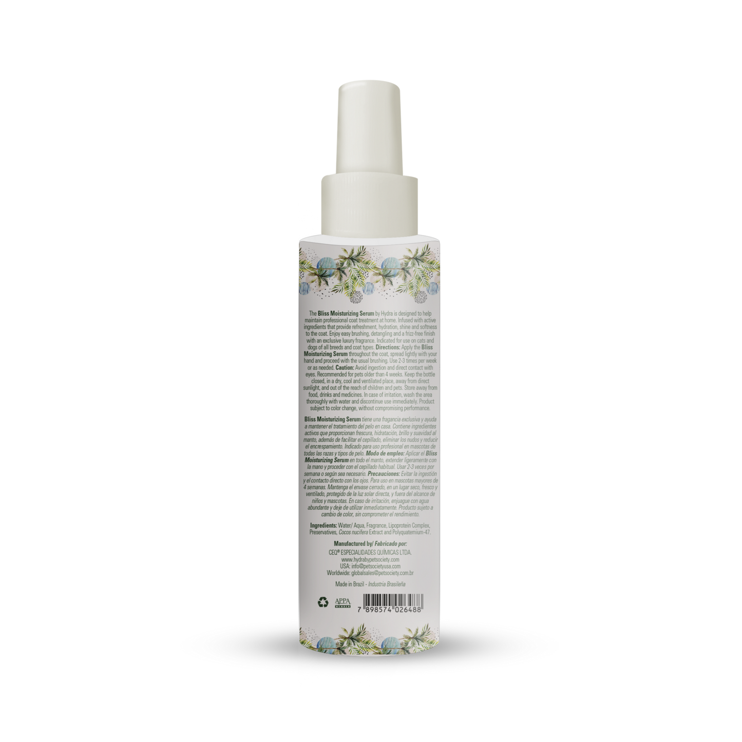 Hydra Pet Spa Senses Bliss Moisturising Serum 120ml