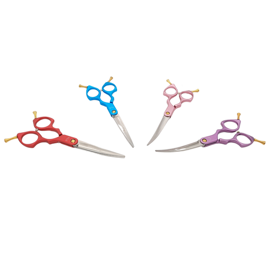 TCS-Asian Fusion Curved 6" Scissors/Shears - Purple