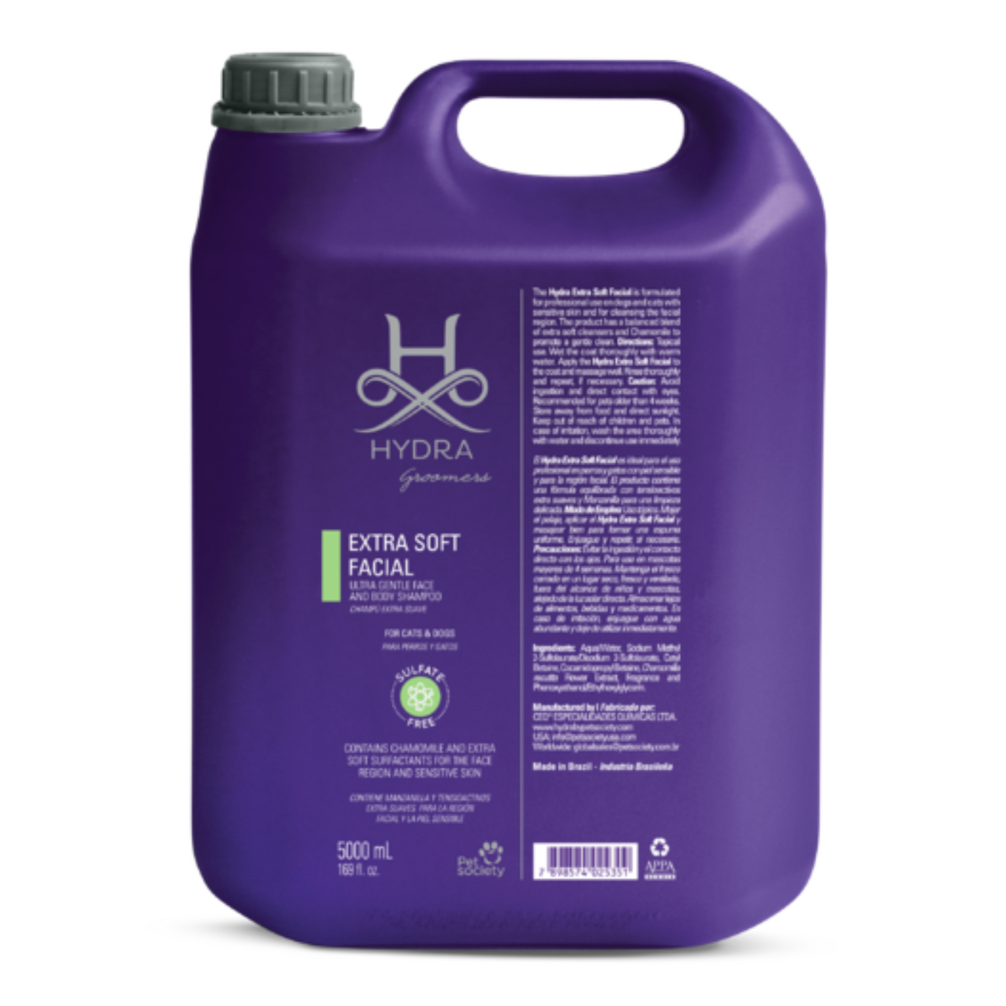 Hydra Groomers Extra Soft Ultra Gentle Face and Body Hypoallergenic Shampoo