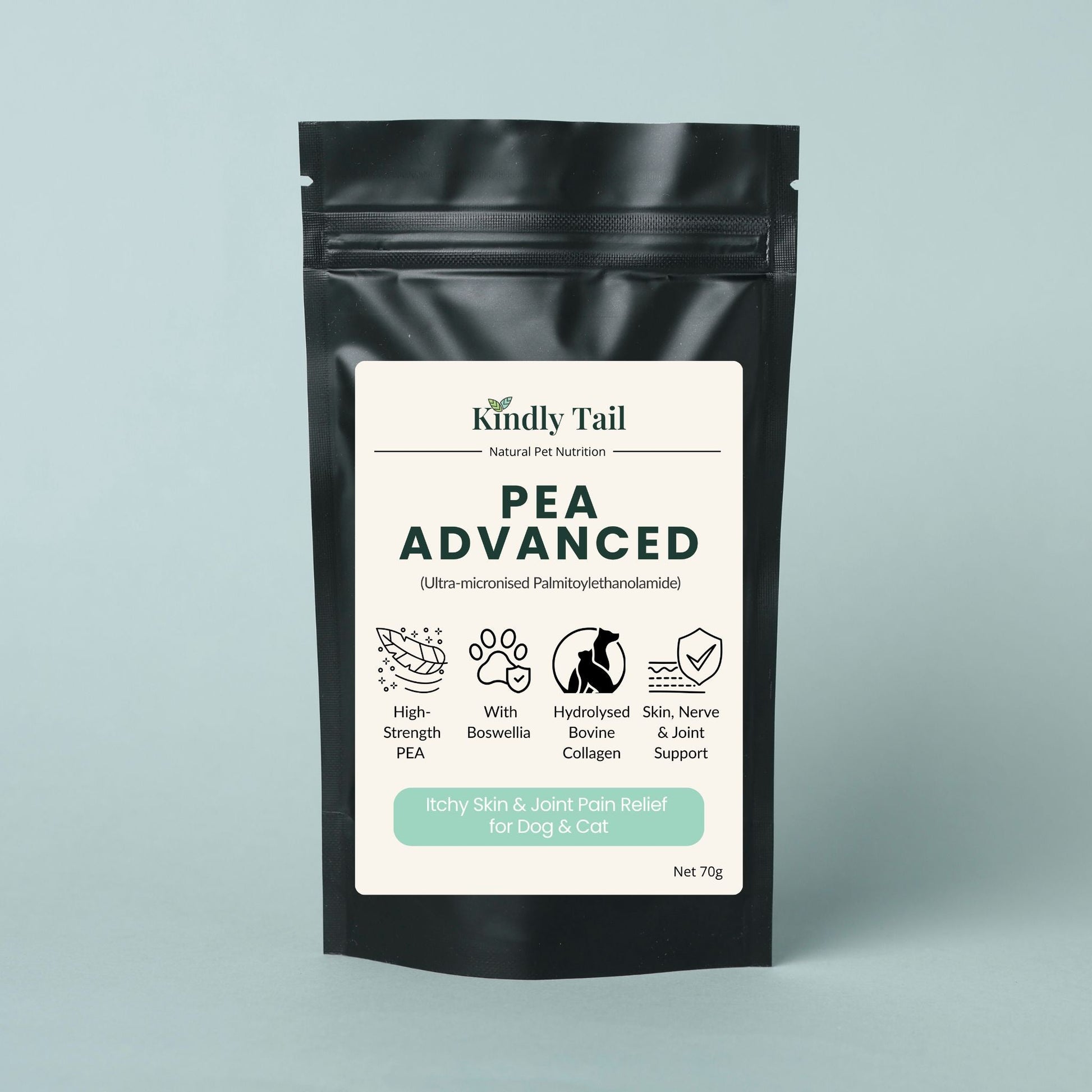 Kindly Tail PEA Advanced for dogs, front of pouch